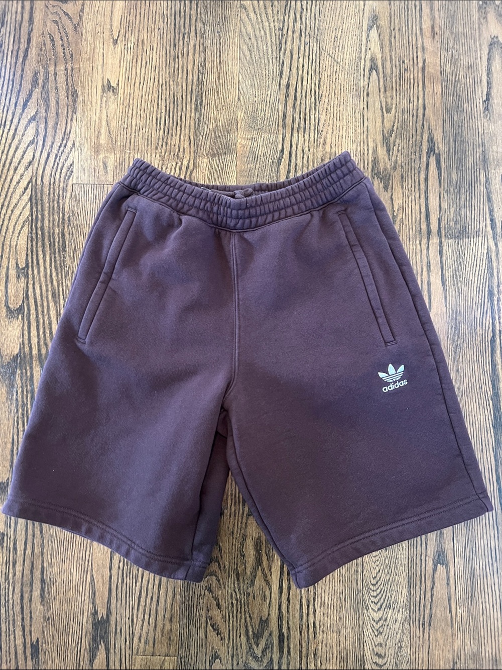adidas Brown Trefoil Fleece Shorts
